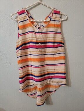 Fun & Flirt Colorful Stripe Top Size Medium!